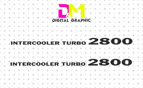 Coppia adesivi intercooler - adesivi, "intercooler