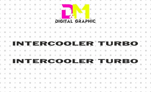 Coppia adesivi intercooler - adesivi, "intercooler